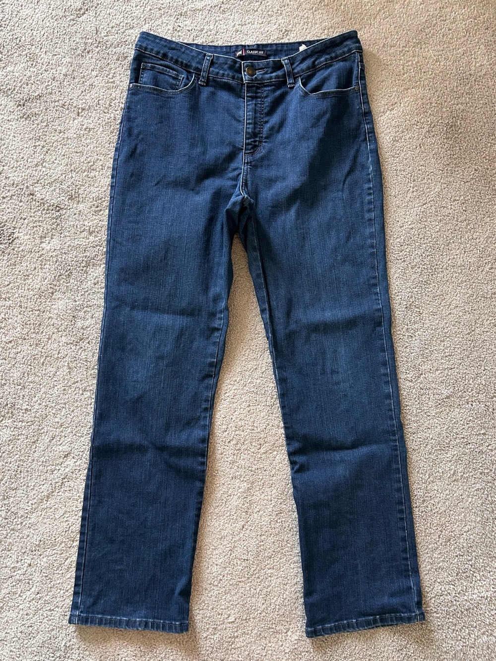 Lee Classic Fit sz 14 dark wash stretch denim jeans